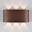 Robuuste design wandlamp Sena buiten - roestbruin