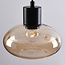 Lampe suspendue moderne avec verre ambré, 3 lumières - Vida