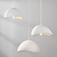 3-lichts Wabi Sabi hanglamp Sora - wit steeneffect
