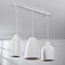 Moderne Wabi Sabi hanglamp met steeneffect wit, 3-lichts - Iki
