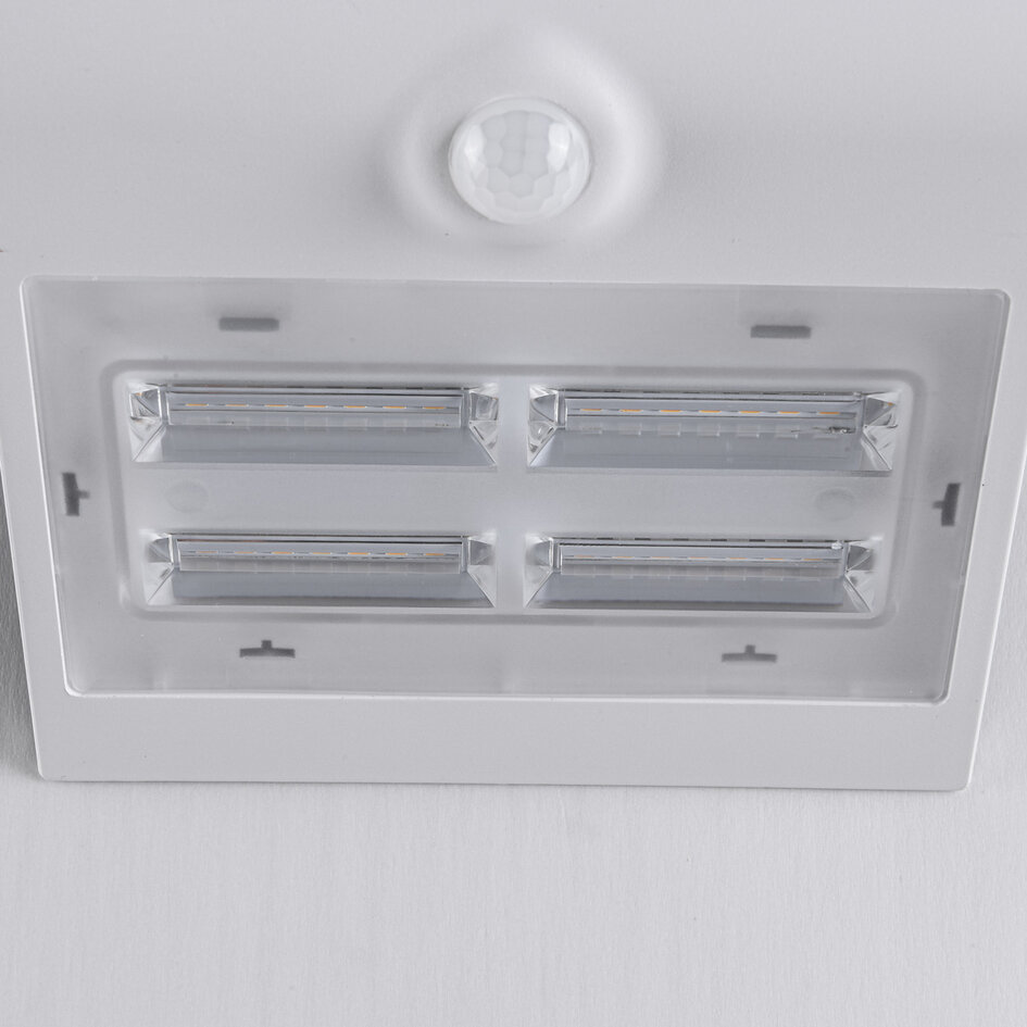 Applique d'extérieur solaire Single Conan 3,2W à détecteur - blanc
