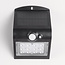 Solar wandlamp Alien 1,5W met sensor - zwart