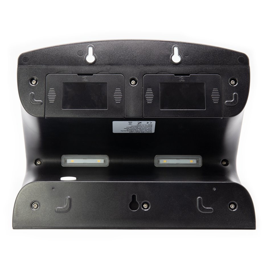 Solar wandlamp Double Conan 6.8W met sensor - zwart