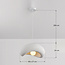Lampe suspendue Wabi Sabi Zenji 40 x 27 cm avec effet pierre - blanc