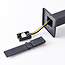 Lampe d'extérieur sur pied Alessio en acier inoxydable et verre - 80 cm