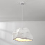 Lampe suspendue moderne blanche avec effet de pierre dans le style Wabi Sabi - Nami, Ø52 cm