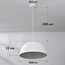 Moderne Wabi Sabi hanglamp Sabi met wit steeneffect- Ø40 cm