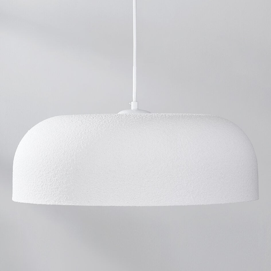 Suspension Wabi Sabi Hinoto avec effet pierre blanche - Ø40 cm