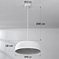 Minimalistische Wabi Sabi hanglamp Hinoto met wit steeneffect - Ø40 cm