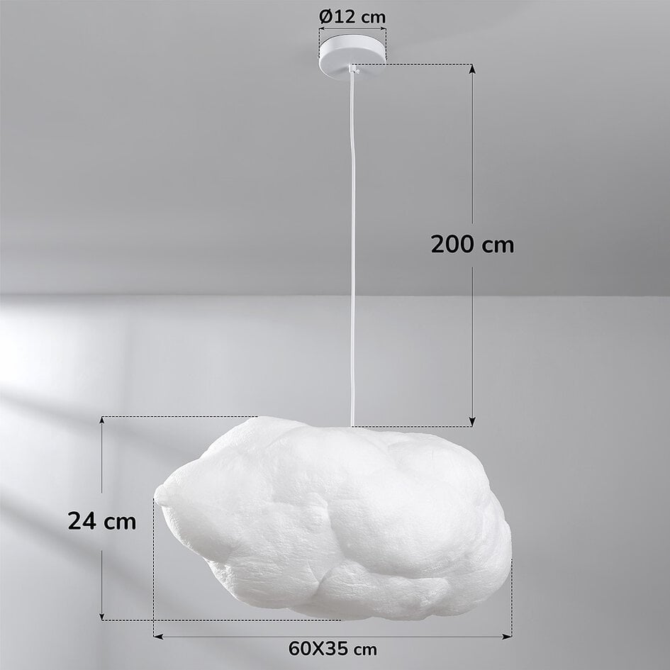 Suspension Kumo nuage moyen - blanc