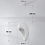 Wabi Sabi hanglamp Hana met wit steeneffect - Ø28 x 50 cm