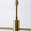 Plafondlamp Oito goud met amber glas, 8-lichts