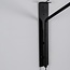 Industriële wandlamp Dasha met draaibare en uitschuifbare arm met smoke glas