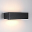 Zwarte wandlamp voor buiten Midas