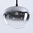 Zwarte hanglamp van rookglas met verloop en 3-staps dimbare LEDs - Amina
