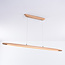 Suspension en bois Liora à intensité variable - allongée avec LED intégrée