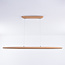 Houten 3-staps dimbare hanglamp Liora - langwerpig met geïntegreerde LED