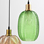Lampe suspendue design avec différentes couleurs de verre strié - Altair