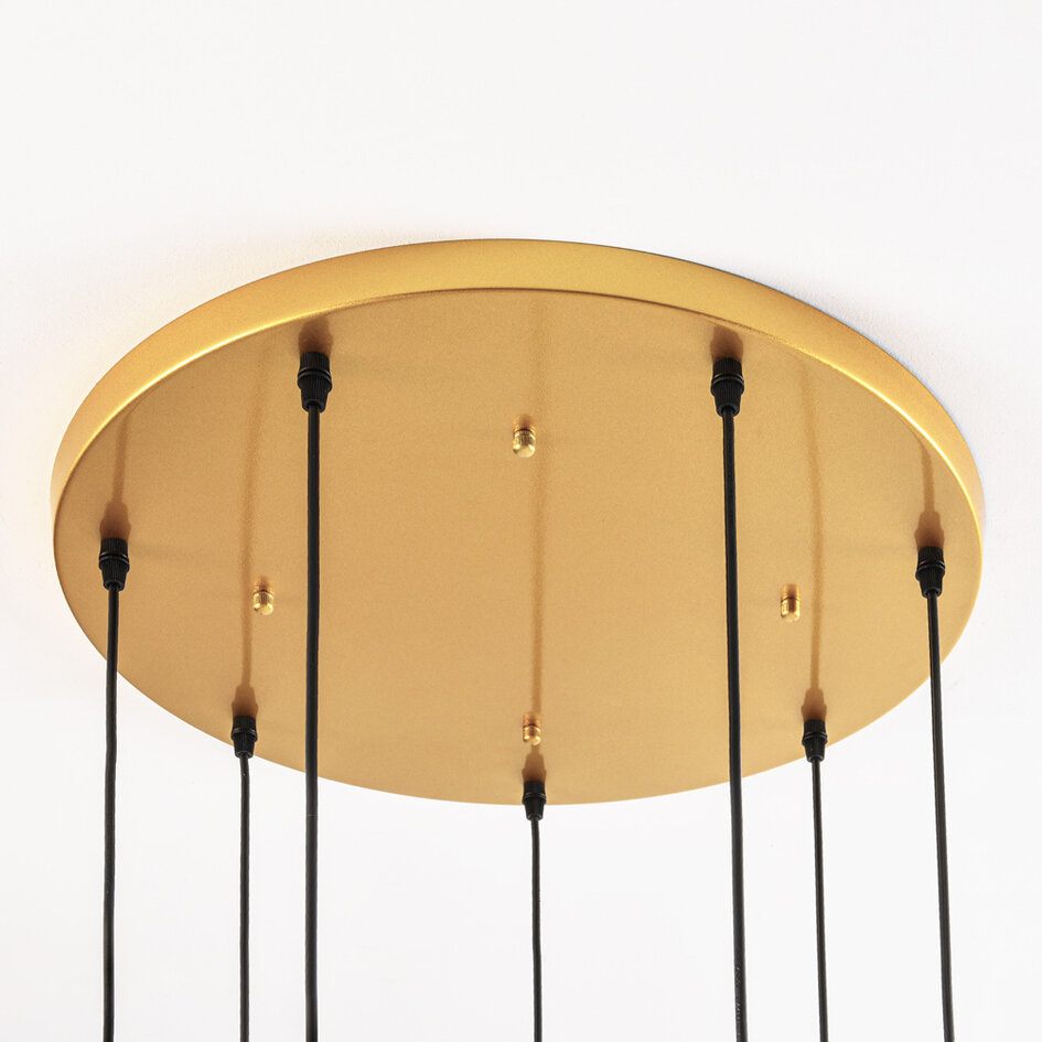 Lampe suspendue design avec différentes couleurs de verre strié - Altair