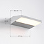 Draaibare wandlamp buiten Argento - zilver