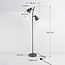 2-lichts staande lamp grijs met kantelbare spots - William