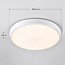 Plafonnière wit Ø35,2 cm met noodunit en sensor - CCT switch 3000K/4000K/6000K