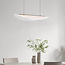 Design hanglamp Flectra met 3-staps dimbare LEDs en rasterpatroon - zwart