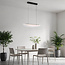 Design hanglamp Flectra met 3-staps dimbare LEDs en rasterpatroon - zwart