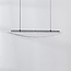 Suspension design Flectra avec LED dimmable à 3 niveaux et motif marbre - noir