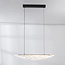 Suspension design Flectra avec LED dimmable à 3 niveaux et motif marbre - noir