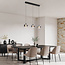 Hanglamp met rookglas en 3-staps dimbare LEDs - Vive