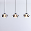 Hanglamp met rookglas en 3-staps dimbare LEDs - Vive