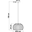 Boho houten hanglamp - Medis
