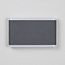 Platte buiten wandlamp 12W Demi - grijs
