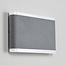 Platte buiten wandlamp 12W Demi - grijs