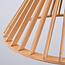 Suspension en bois Isumi - abat-jour ouvert à lamelles