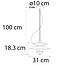 Suspension industrielle, douille E27 - Fender
