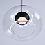 Hanglamp met transparant glazen bol - Aylin