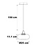 Hanglamp met transparant glazen bol - Aylin