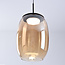 Hanglamp Novi met 3-staps dim en amber glas