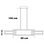 Lampe suspendue moderne Aya - 3 niveaux de gradation