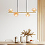Lampe suspendue en verre ambré, 4 lumières - Soikea