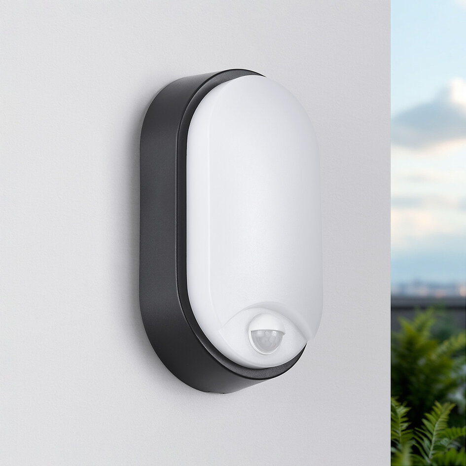 Lampe ovale avec capteur trois modes de couleur différents