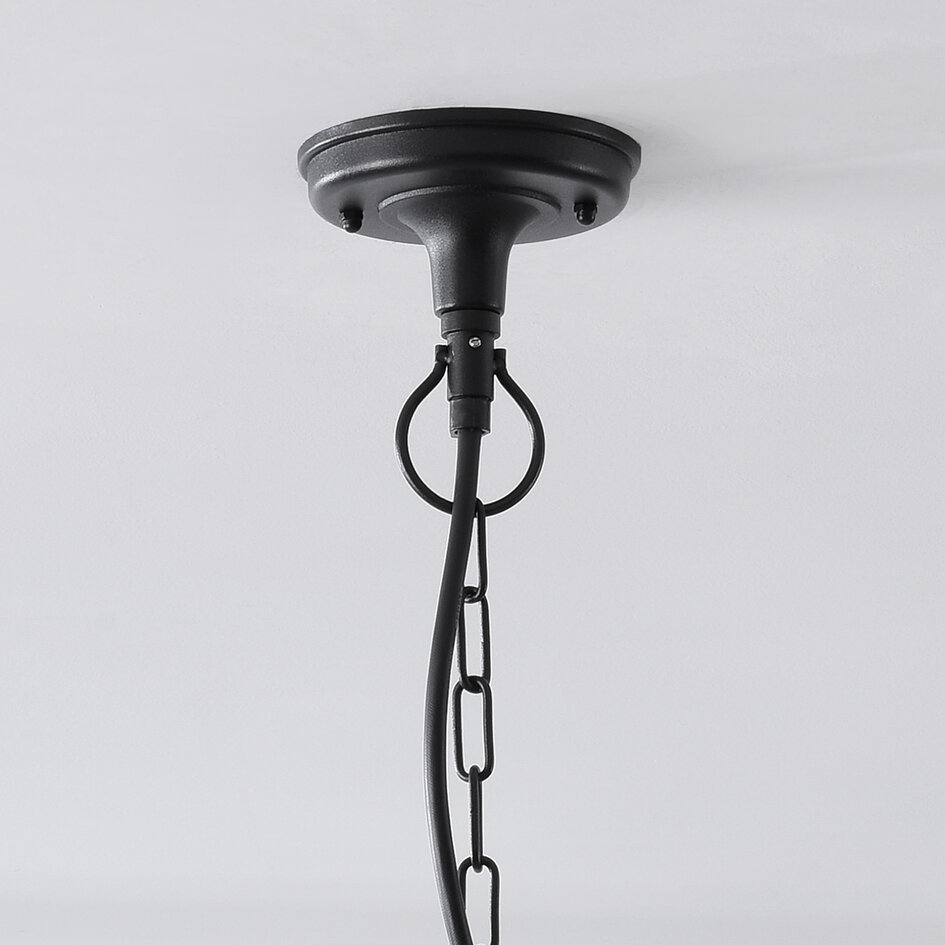 Lampe suspendue d'extérieur Jette - noir