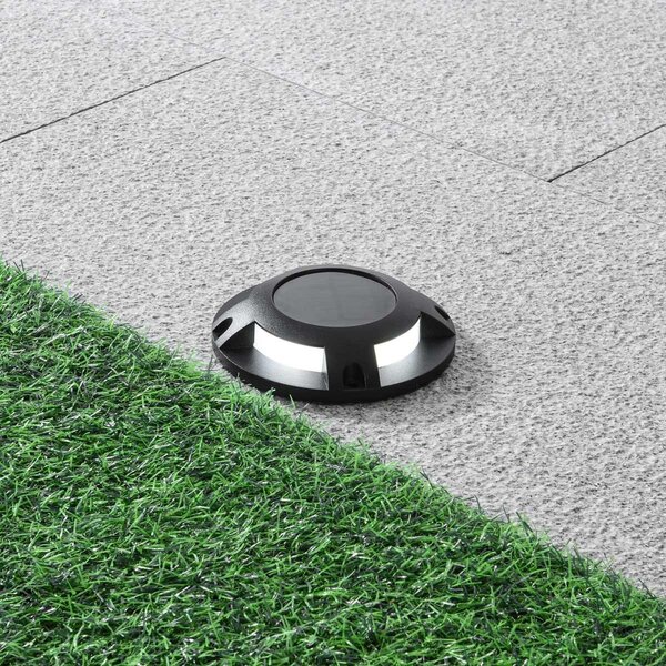 Solar opbouwspot voor buiten Solarion 3000K (warm wit) - zwart