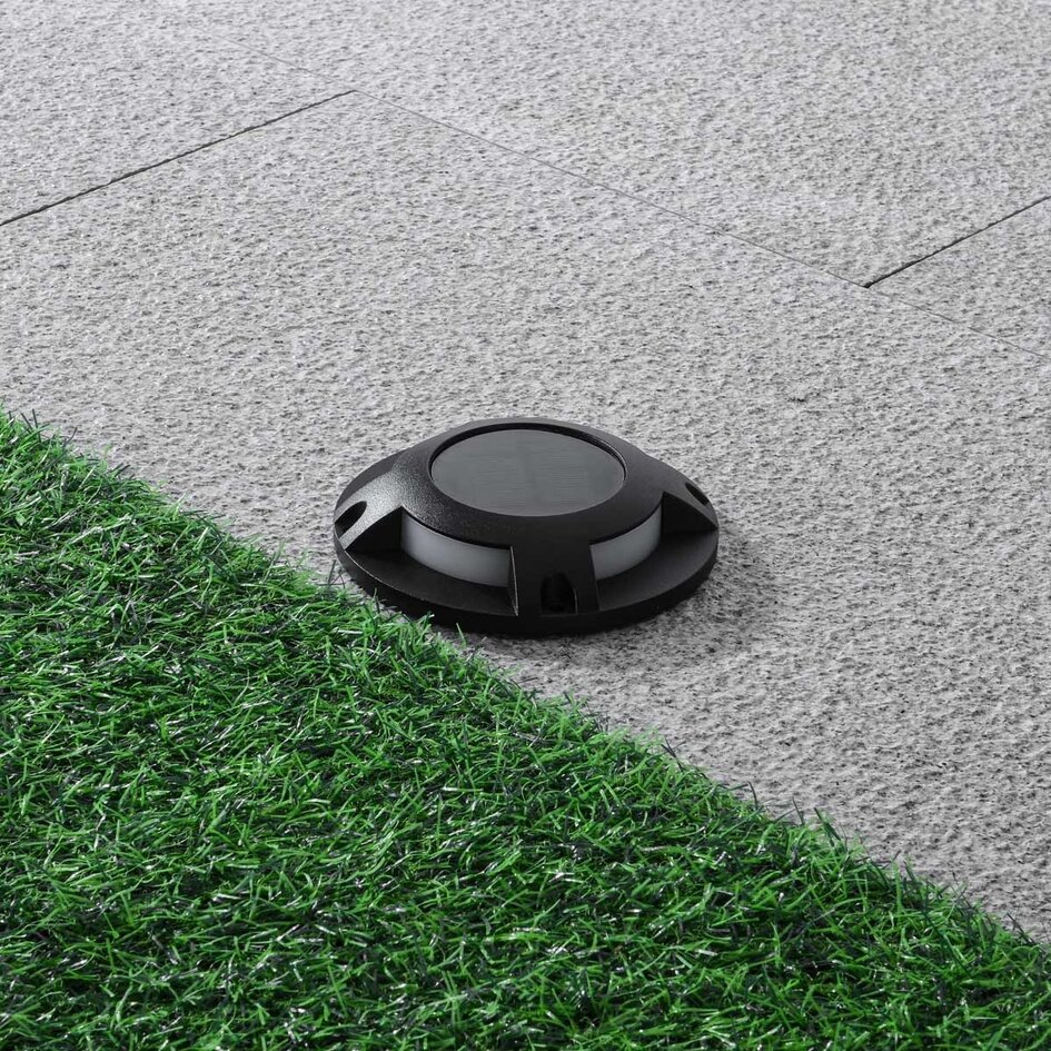 Spot solaire en saillie pour extérieur Solarion 3000K (blanc chaud) - noir