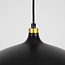 Industriële hanglamp Zelta - zwart met gouden details