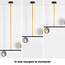 Design hanglamp Danny, 3-lichts