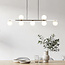 Suspension Syv 7 lumières - globes en verre opalin