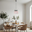 Lampe suspendue moderne noire avec cuivre - Netti